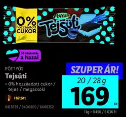 Lidl PÖTTYÖS Tejsüti ajánlat