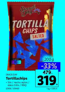 Lidl SNACK DAY Tortillachips ajánlat