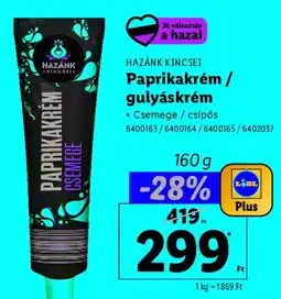 Lidl HAZÁNK KINCSEI Paprikakrém / gulyáskrém ajánlat