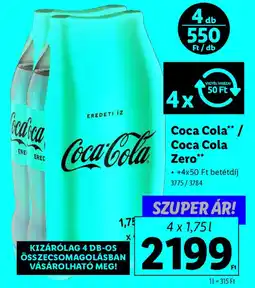 Lidl Coca Cola / Coca Cola Zero ajánlat