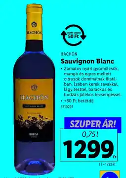 Lidl HACHÓN Sauvignon Blanc ajánlat