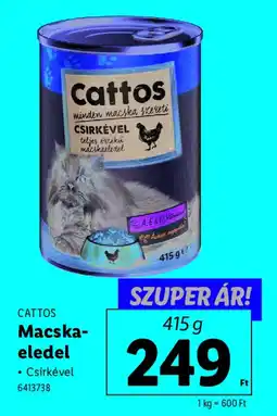 Lidl Cattos Macskaeledel ajánlat