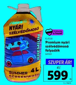 Lidl FLASSX Premium nyári szélvédőmosó folyadék ajánlat