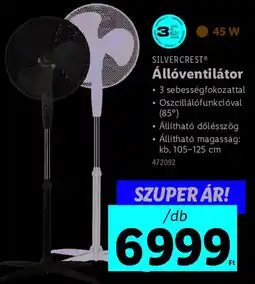 Lidl SILVERCREST Állóventilátor ajánlat