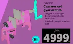 Lidl PARKSIDE Csavaros cső gyorsszorító ajánlat