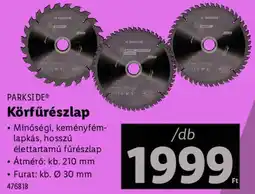 Lidl PARKSIDE Körfűrészlap ajánlat
