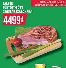 Coop Tallér Füstölt-fött császárszalonna ajánlat