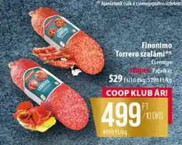 Coop FINONIMO TORRERO SZALÁMI ajánlat