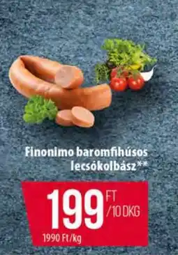 Coop Finonimo baromfihúsos lecsókolbász ajánlat