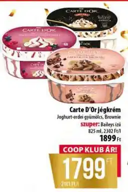 Coop CARTE D'OR Jégkrém ajánlat