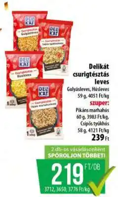 Coop Delikát csurgőtésztás leves ajánlat