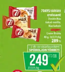 Coop 7DAYS töltött croissant ajánlat