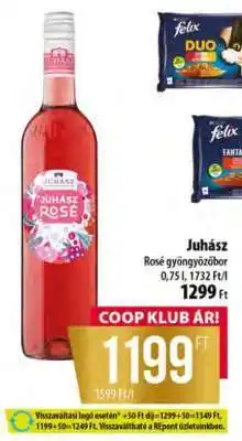 Coop Juhász Rosé gyöngyözőbor ajánlat