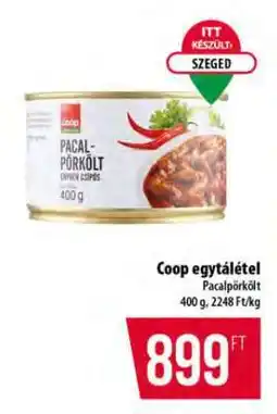 Coop Coop egytálétel ajánlat