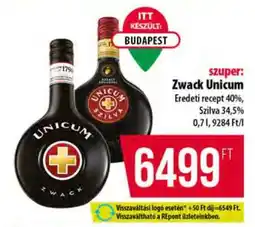 Coop Zwack Unicum ajánlat