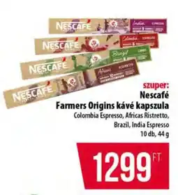 Coop Nescafé Farmers Origins kávé kapszula ajánlat