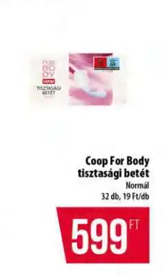 Coop Coop For Body tisztasági betét ajánlat