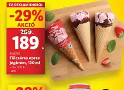 Lidl Ballino Tölcséres Epres Jégkrém ajánlat