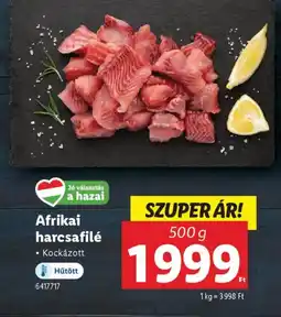 Lidl Afrikai harcsafilé ajánlat