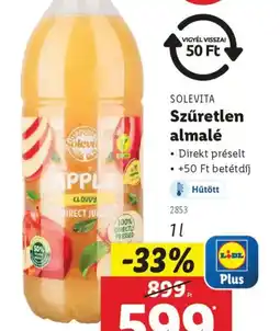Lidl Solevita Szűretlen almalé ajánlat