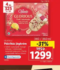 Lidl Gelatelli Pálcikás Jégkrém ajánlat