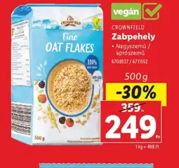 Lidl Crownfield Zabpehely ajánlat