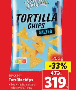 Lidl Snack Day Tortillachips ajánlat