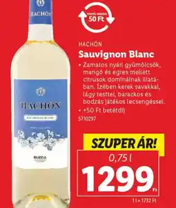 Lidl Hachn Sauvignon Blanc ajánlat