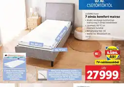 Lidl Livarno Home 7 znás komfort matrac ajánlat