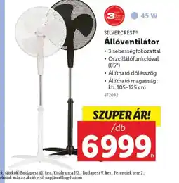 Lidl Silvercrest Állventilátor ajánlat