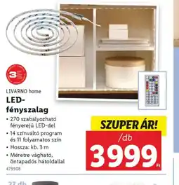 Lidl Livarno Home LED-fényszalag ajánlat