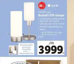 Lidl Livarno Home Asztali LED-lámpa ajánlat