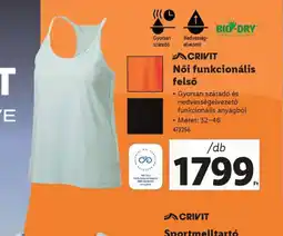 Lidl Crivit Női funkcionális felső ajánlat