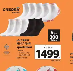 Lidl Crivit Női / férfi sportzokni ajánlat