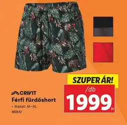Lidl Crivit Férfi fürdőshort ajánlat