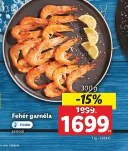 Lidl Fehér garnéla ajánlat