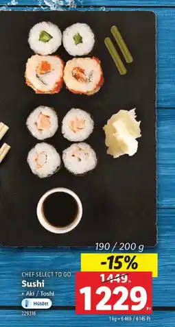 Lidl Chef Select To Go Sushi ajánlat