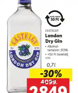 Lidl Castelgy London Dry Gin ajánlat