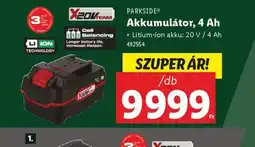 Lidl Parkside Akkumulátor ajánlat