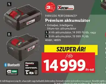 Lidl Parkside Performance Prémium akkumulátor ajánlat