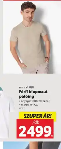 Lidl Esmera Men Férfi biopmaut pling ajánlat