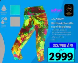 Lidl CRIVIT Női funkcionális capri-leggings ajánlat