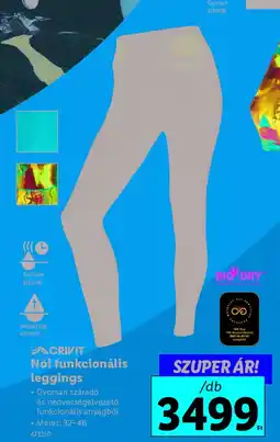 Lidl CRIVIT Női funkcionális leggings ajánlat