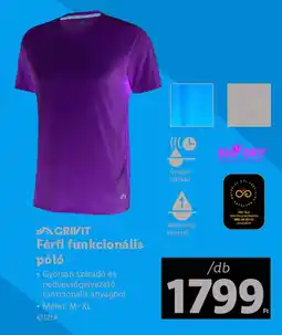 Lidl CRIVIT Férfi funkcionális póló ajánlat