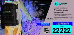 Lidl PARKSIDE PERFORMANCE Prémium akkus permetező ajánlat