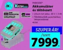 Lidl PARKSIDE Akkumulátor és töltőszett ajánlat