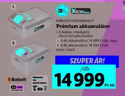 Lidl PARKSIDE PERFORMANCE Prémium akkumulátor ajánlat
