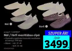 Lidl Esmara / LIVERGY Női / férfi mezítlábas cipő ajánlat