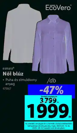 Lidl Esmara Női blúz ajánlat