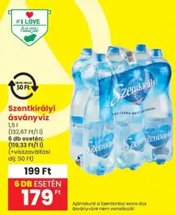 Spar Szentkirályi ásványvíz ajánlat